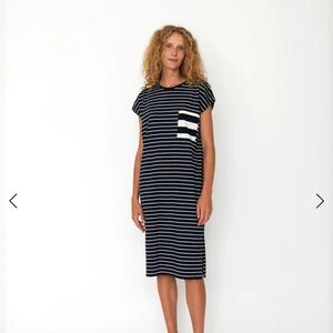 KULE The Honor Dress Navy Cream Small